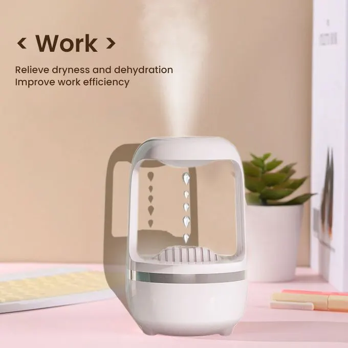 Diffuser and Humidifier Anti-Gravity Wireless Charging, White