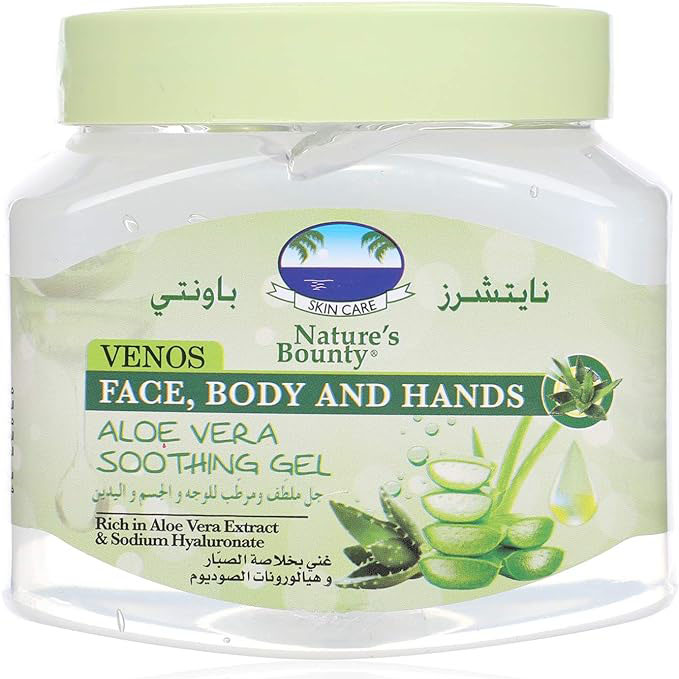جل مرطب بالصبار خفيف الملمس للوجه والجسم واليد من نايتشرز باونتي، 560 مل