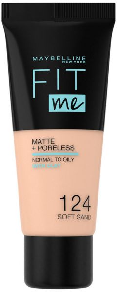 Maybelline Fit Me Matte Foundation, 124