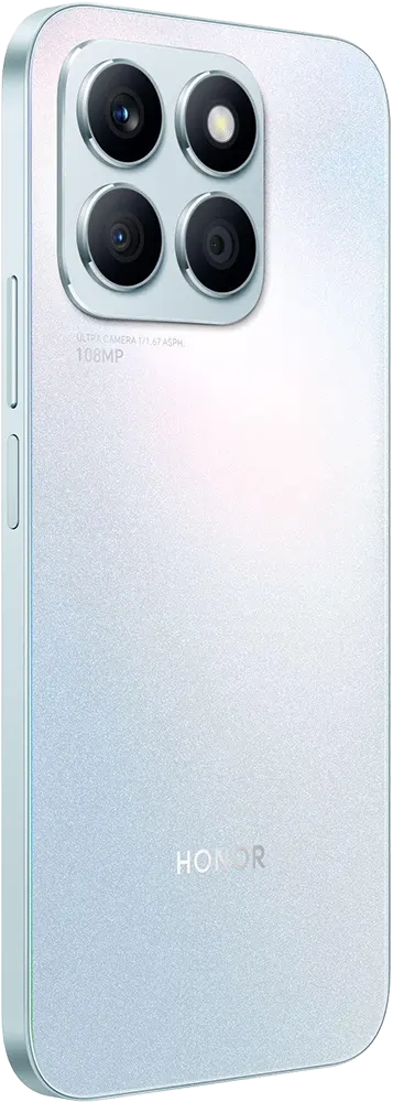 Honor X8B Dual SIM Mobile, 512GB Internal Memory, 8GB RAM, 4G LTE, Titanium Silver + (Earbuds X6 For Free)