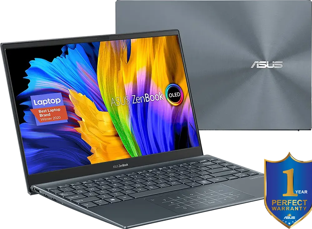 ASUS Laptop Zenbock 13 UX325EA-OLED007W, Intel® CoreTM i7-1165G7 Processor, 11th Generation, Ramat 16 GB, 1 Terabytes SSD Hard, Intel Iris X® Graphics, Windows 13.3 Screen,