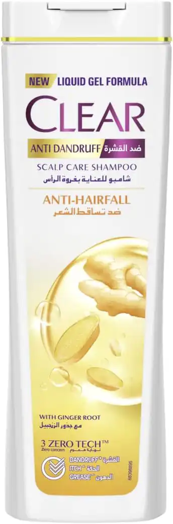شامبو ضد القشرة وتساقط الشعر بجذور الزنجبيل من كلير 180 مل