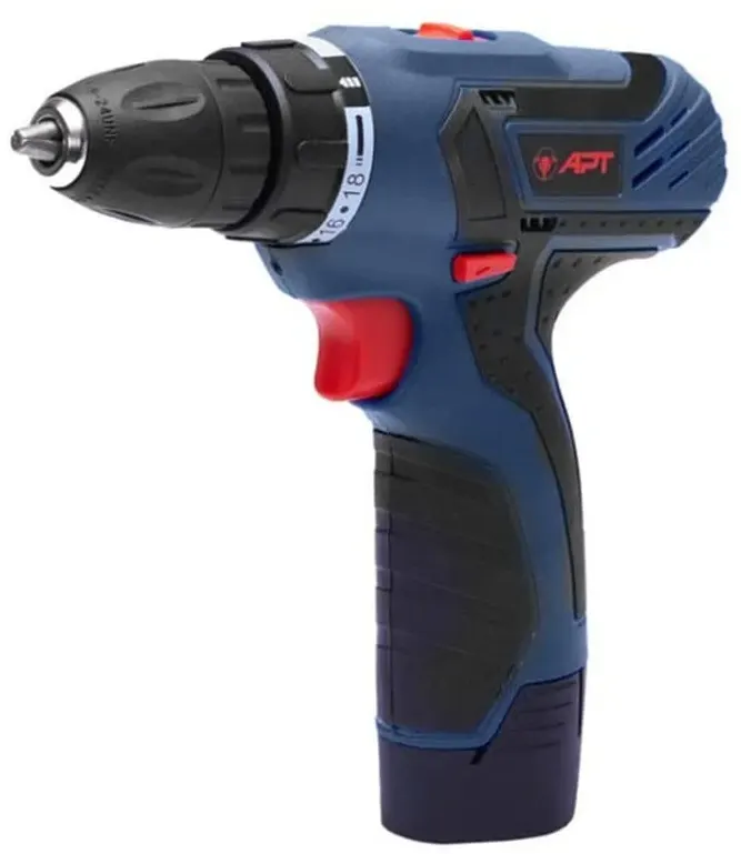 APT impact driver, 2 batteries, 30 Newton, 12 Volt, DW15105