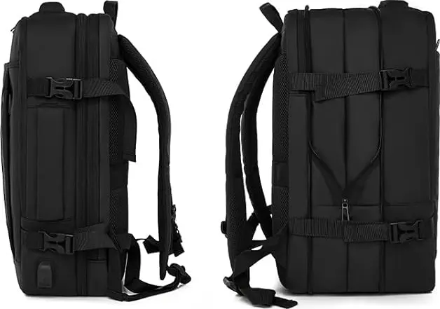 Cougar Laptop Backpack, 15.6 Inches, Waterproof, Black, 8008