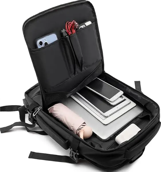 Cougar Laptop Backpack, 15.6 Inches, Waterproof, Black, 8008