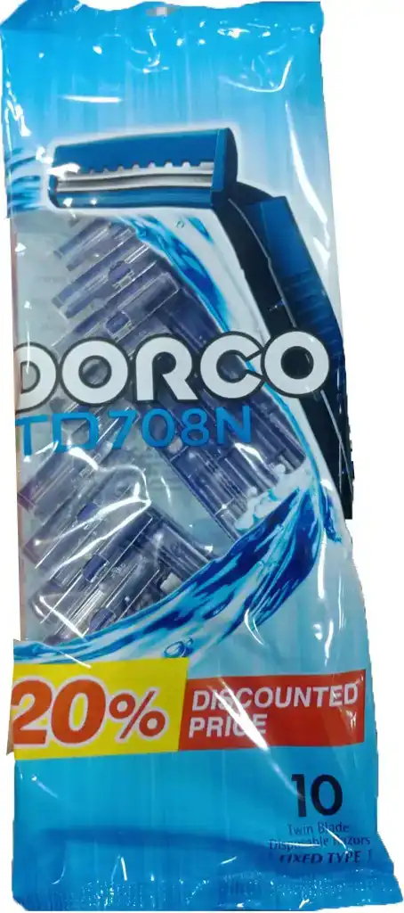 DORCO 10 BLADES RAZOR BLUE