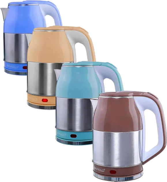 Flamngo Electric Water Kettle, 2.5 Liter, 1500 Watt, Multi-Color