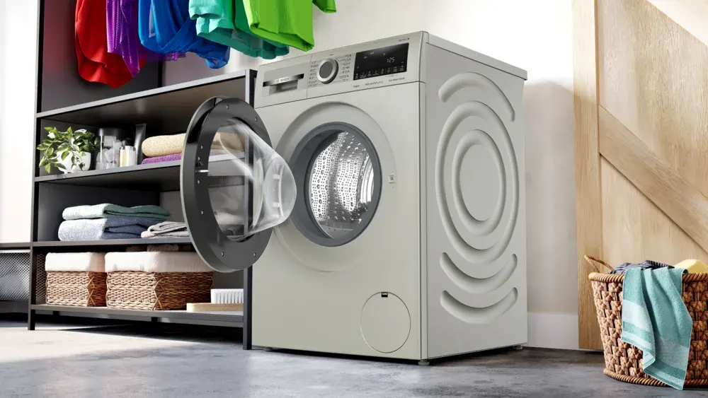 Bosch Full Automatic Washing Machine, Front Loading, 9 Kg, 1400 Rpm, Digital Display, Silver, WGA1440XEG