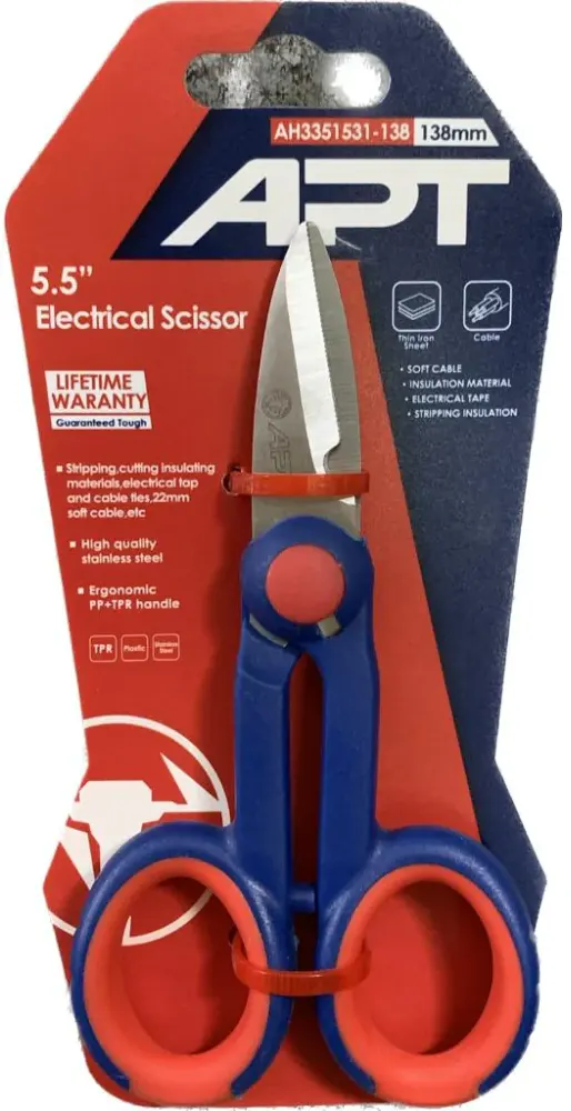 APT Electronic Scissors, 138 mm, Stainless, AH3351531-138