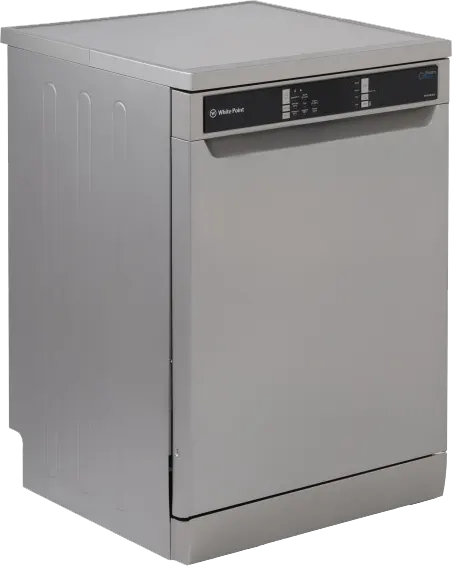 White Point Dishwasher, 14 Place Setting, 60 Cm, 8 Programs, Digital Display, Silver, WPD148HDS