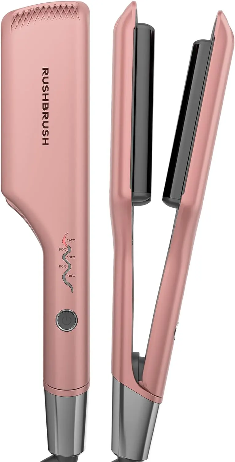 Rush Brush M1 Hair Curling Iron, Ceramic Plates, 220° C, Rose Gold