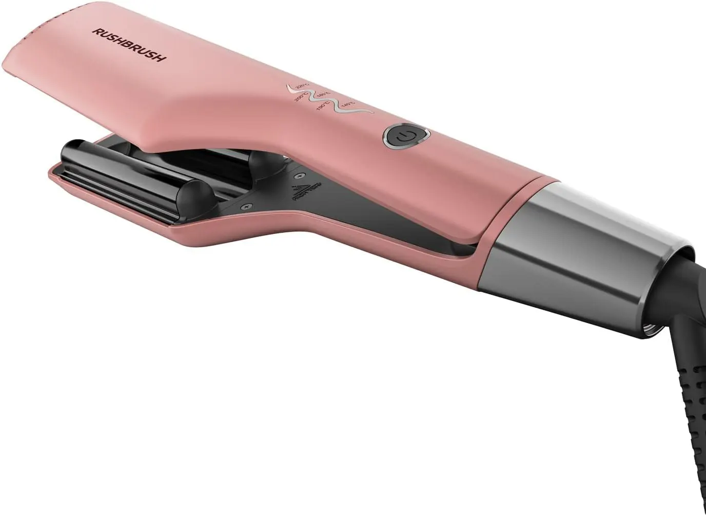 Rush Brush M1 Hair Curling Iron, Ceramic Plates, 220° C, Rose Gold