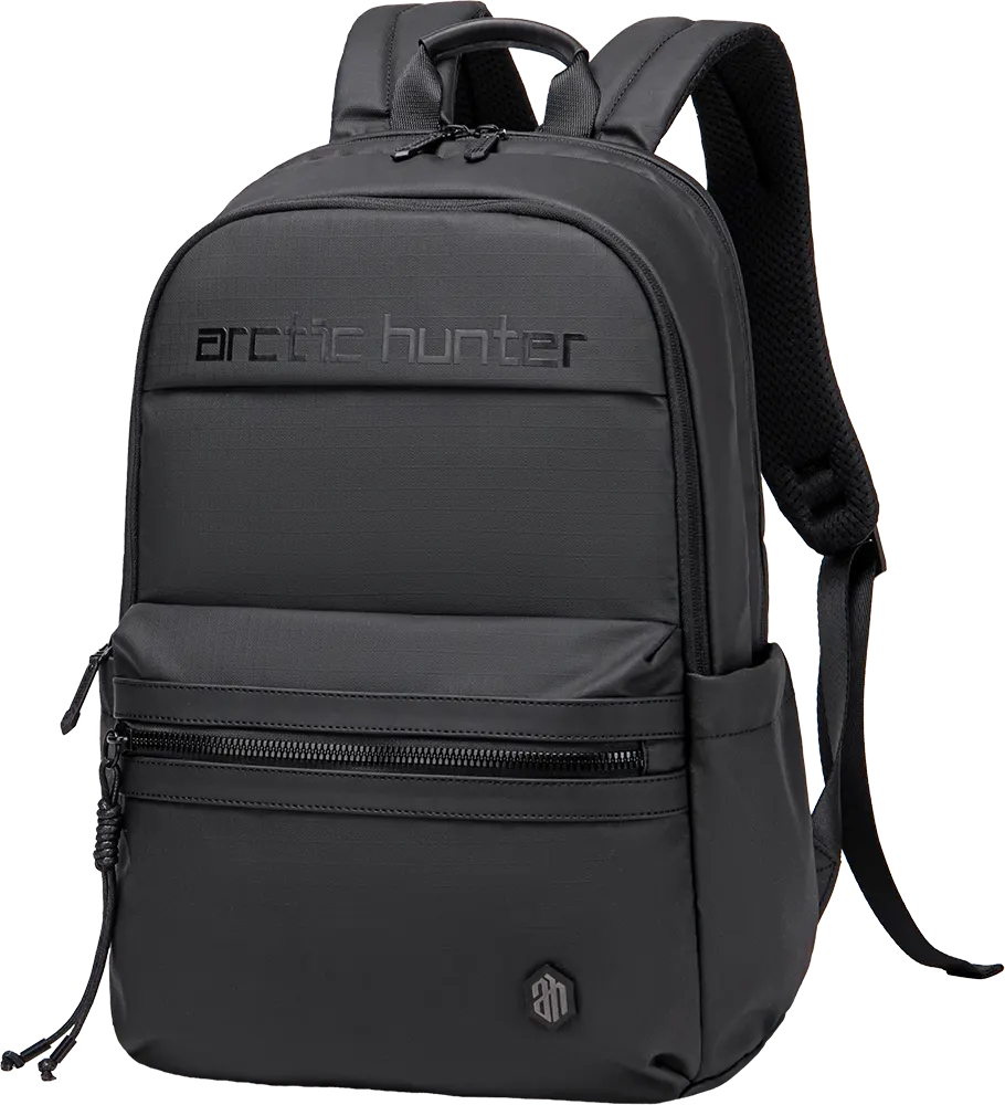 Arctic Hunter Laptop Backpack , 15.6 In, Water resistant, Black, B00536