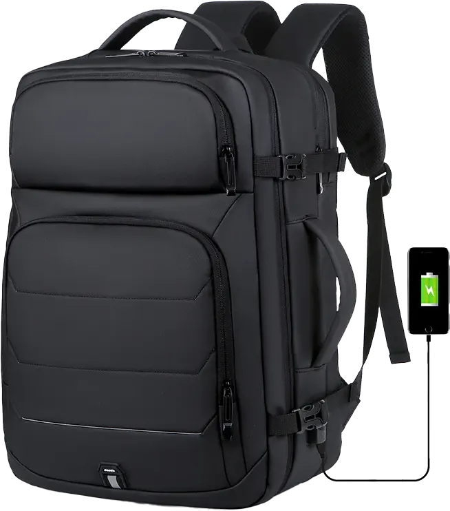 Rahala Laptop Backpack, 15.6 Inch, Waterproof ,Black, 2201