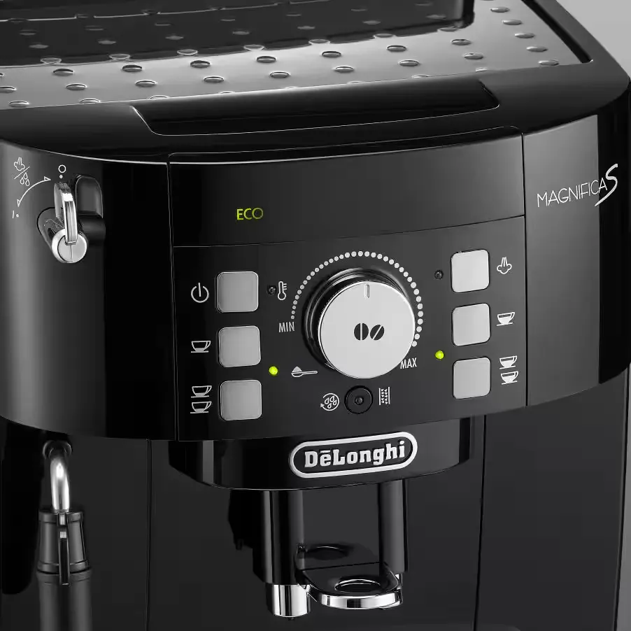 ماكينة تحضير قهوة الإسبريسو ديلونجي روماني، 1450  وات، أسود، ECAM21.117.B (بضمان راية)