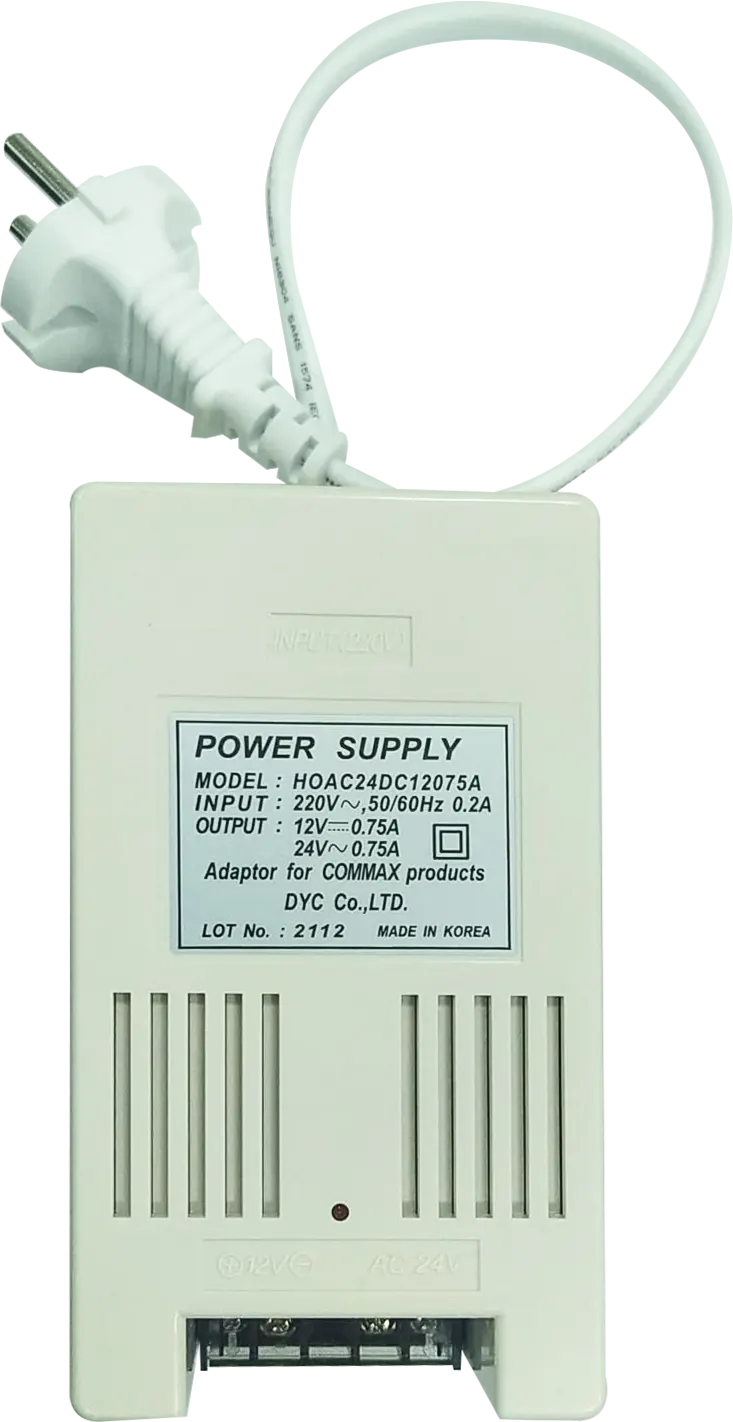 Commax Adapter, 24 volts,  white, RF-24