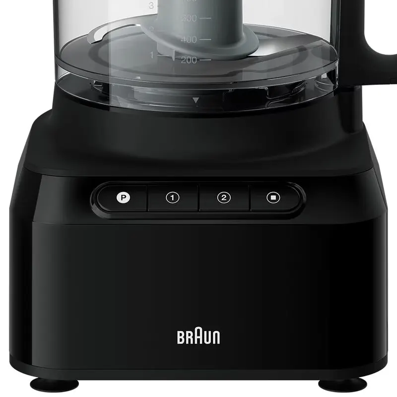 Braun Electric Food Processor, 800 Watt, Black, FP3132BK (With Raya Warranty)