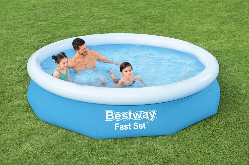 Bestway Round Inflatable Pool, 305 cm x 66 cm, Blue, 57456