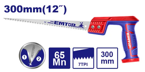 Emtop Gypsum Board Saw, 12 Inch, 300 mm, EHASC3001