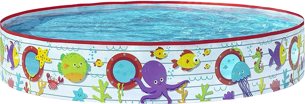Bestway Round Inflatable Pool, 152 cm x 25 cm, Colored, 57443
