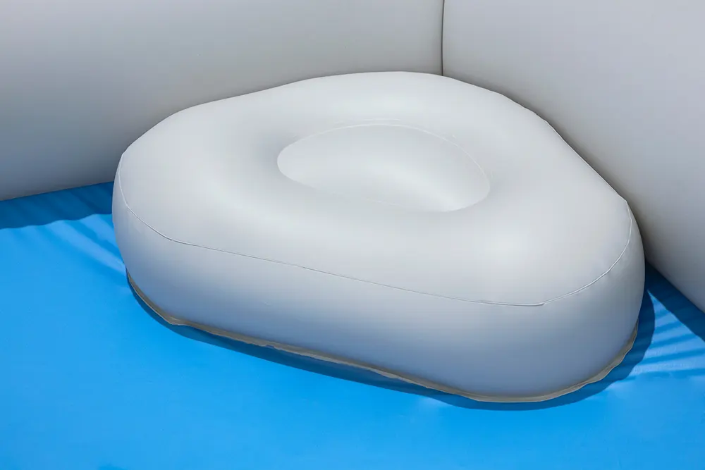 Bestway Inflatable Pentagonal Swimming Pool with Seats, 213 * 206 * 53 cm, Brown, 54423