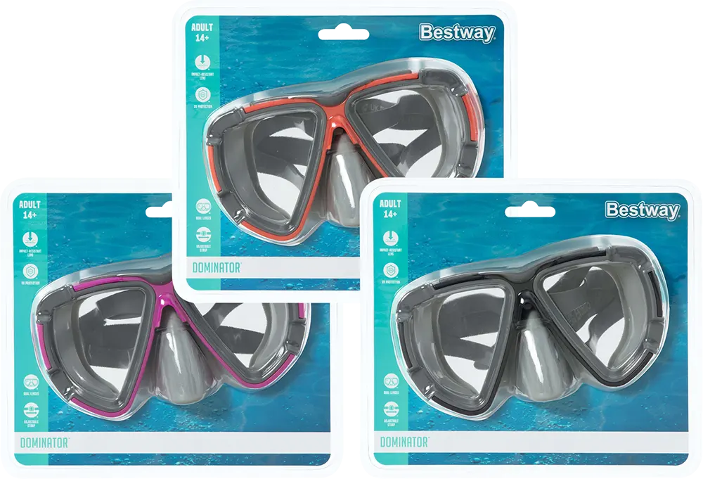 Bestway Hydro Swim Beach Goggles, Multi Color, 22052