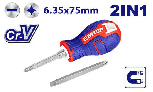 مفك دقرم قلاب 2*1 إم توب، يد كاوتش ، ESDR H0201