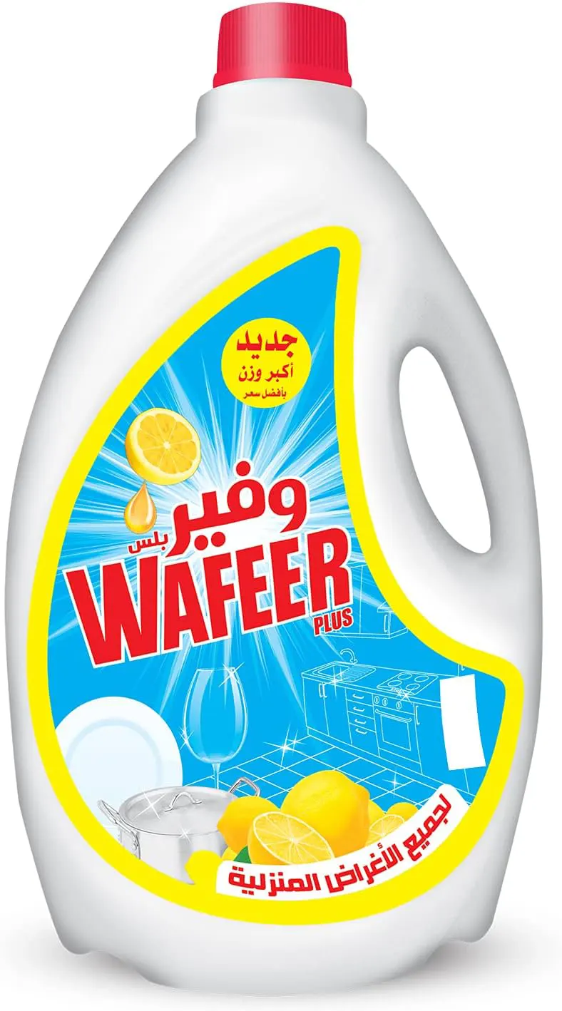 وفير سائل تنظيف الاطباق ،برائحة الليمون الاصفر، 4 كيلو