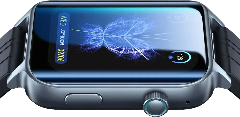 ساعة جوي روم فيت لايف الذكية، شاشة LCD 1.85 بوصة، سوار سيليكون، مقاومة للماء، لون رمادي غامق، JR-FT6