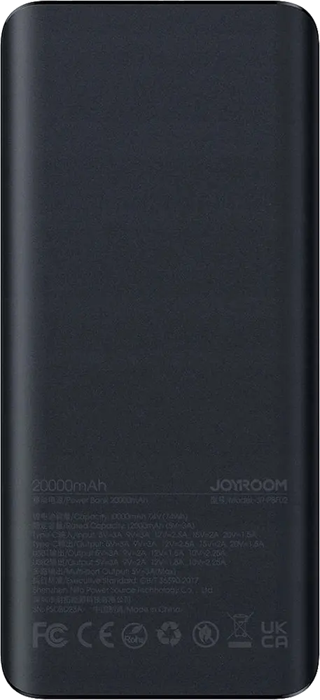 Joyroom Fast Charging Power Bank, 300000 mAh, 5V, 30W, Black, JR-PBF03