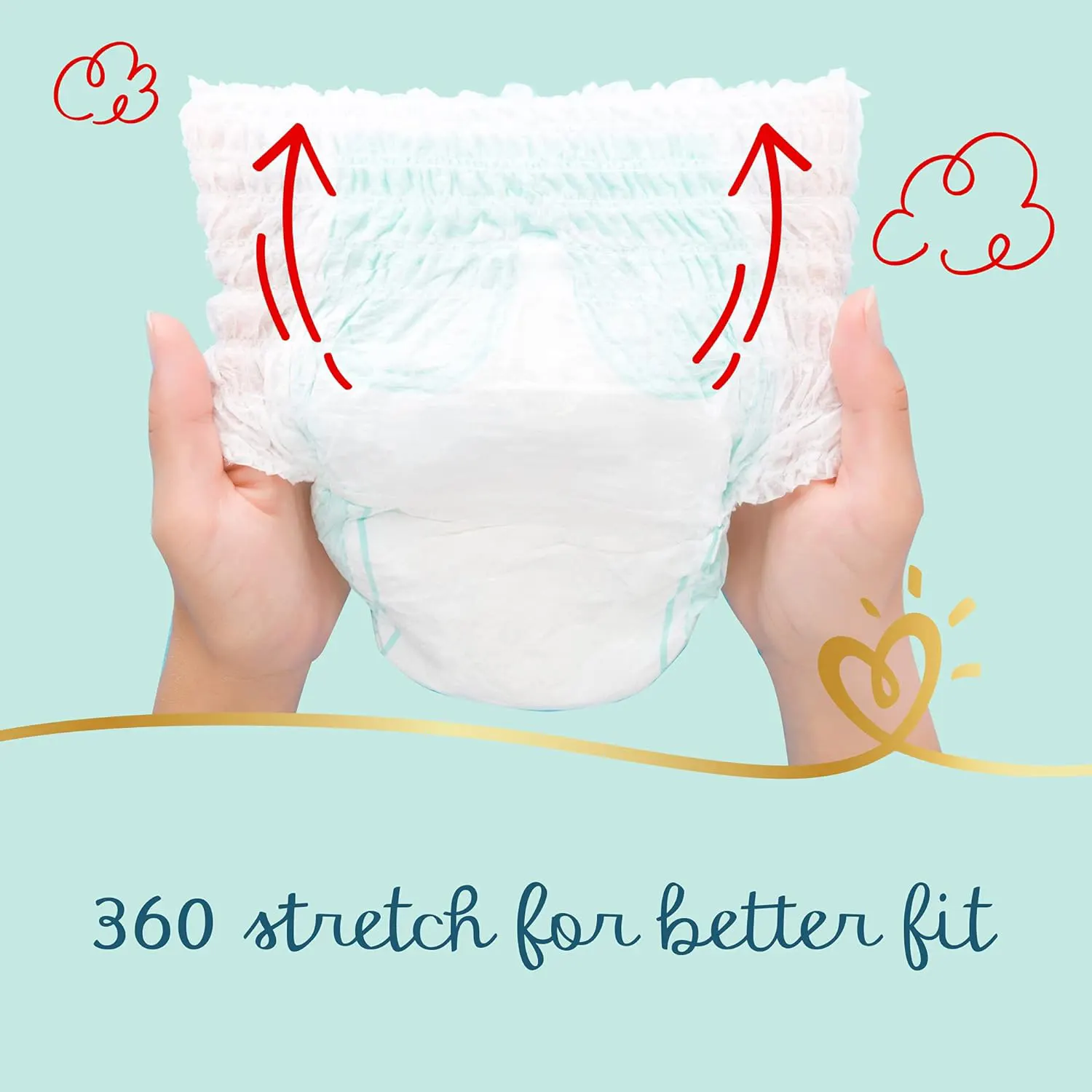 Pampers Saudi Pants Diapers for Babies, Size 3, 6- 11 kg, 56 Diapers