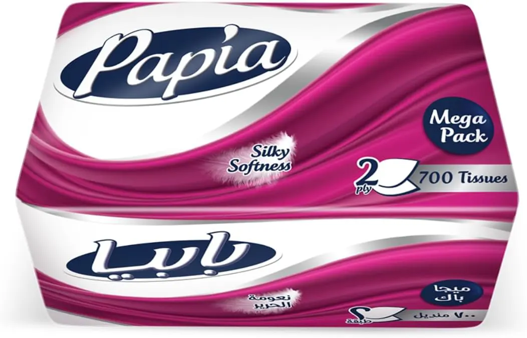 Papia pull tissues, 2 ply, 700 tissues