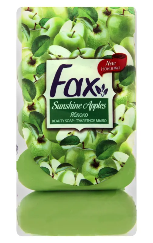 صابون فاكس ، برائحه التفاح ،5 قطع،أخضر