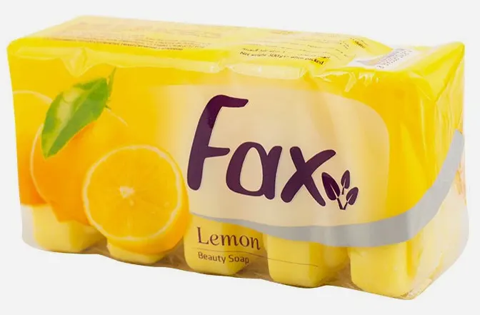 صابون فاكس ، برائحه الليمون ،5 قطع،أصفر