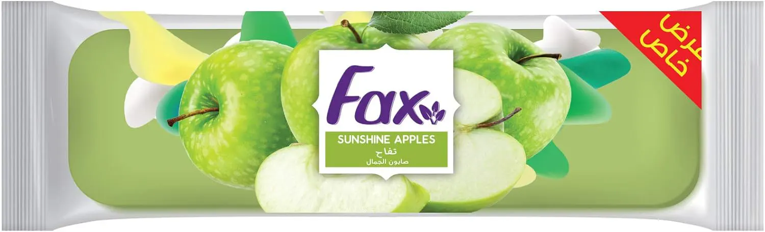 صابون فاكس ،برائحه التفاح،2 قطعة، 110 جم