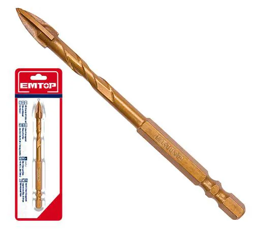 بنطة تخريم زجاج تيتانيوم إم توب، 10*85 مللي ، EACG21006