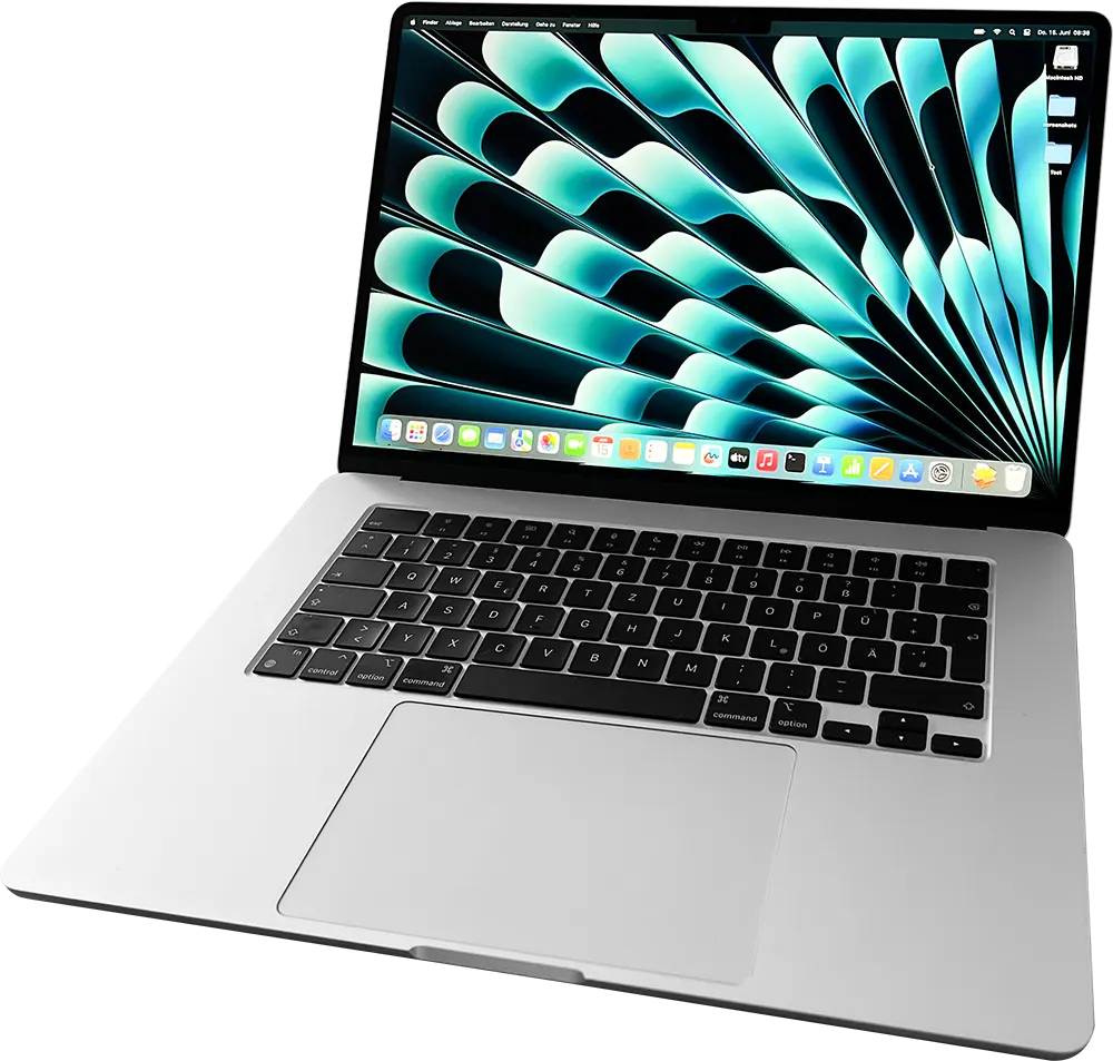 لاب توب ابل ماك بوك اير شريحة  M2، رامات 8 جيجابايت، هارد ديسك 512 جيجا اس اس دي، شاشة ريتينا 15.3 بوصة، فضي