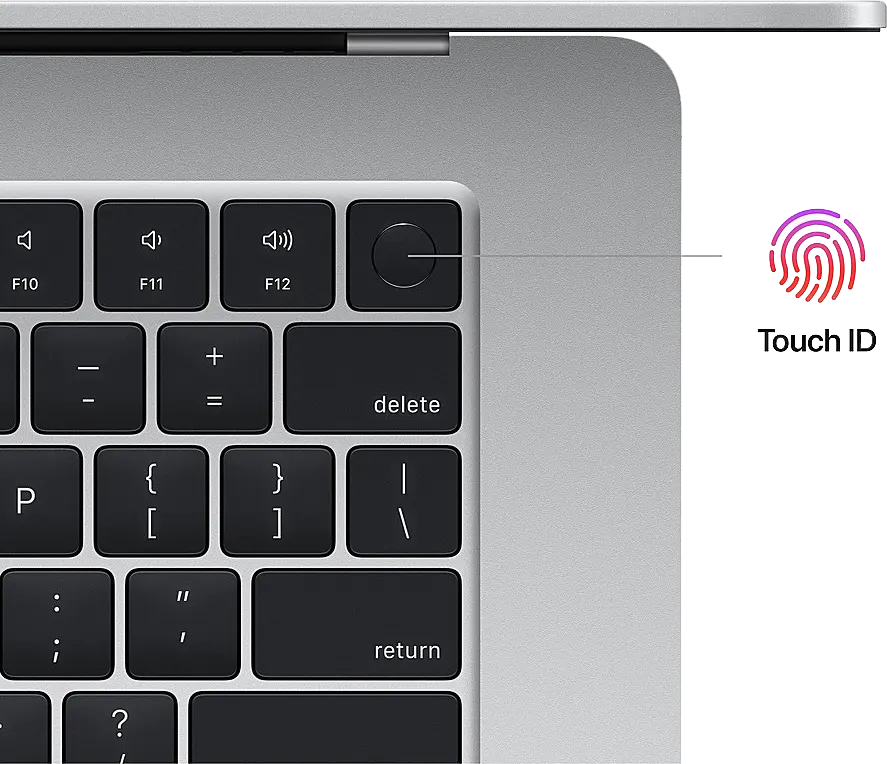 Apple MacBook Air Laptop M2 Chip, 8GB RAM, 512GB SSD Storage, 15.3" Retina Display, Silver