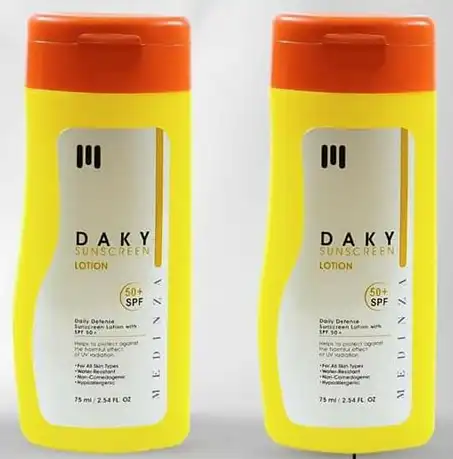 واقى الشمس داكي (1+1)، معامل حماية +50، مناسب لكل أنواع البشرة، 75 مل، لوشن