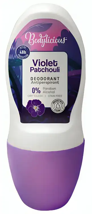 مزيل عرق للنساء رول اون البنفسجي الباتشولي من بوديليشوس 50 مل