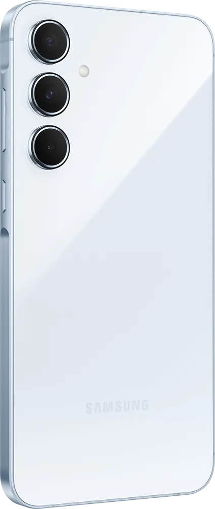 Samsung Galaxy A55 Dual SIM Mobile, 256GB Internal Memory, 8GB RAM, 5G Network, Awesome Iceblue