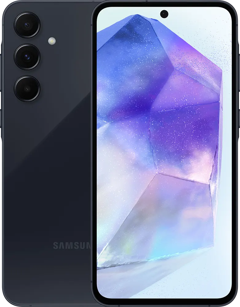 Samsung Galaxy A55 Dual SIM Mobile, 128GB Internal Memory, 8GB RAM, 5G Network, Awesome Navy