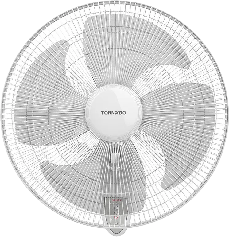 مروحة حائط تورنيدو 18 بوصة، ريموت كنترول، 3 سرعات، أبيض، EPS-18RW