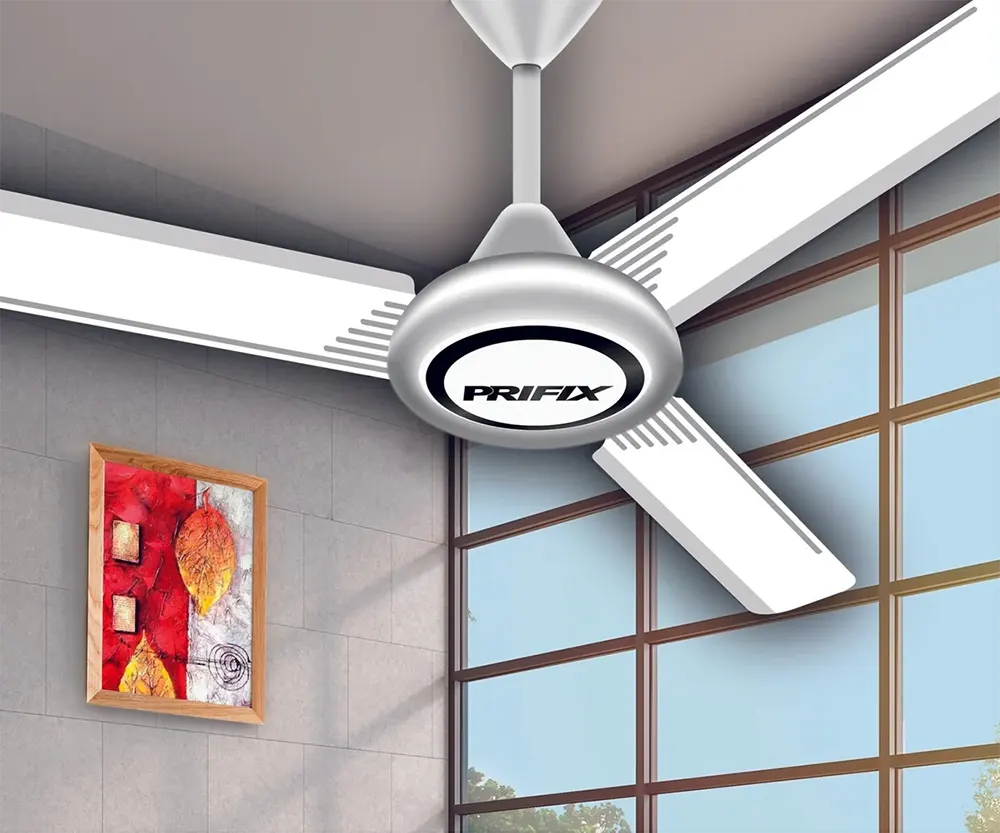 Prifix Supreme Ceiling Fan, 56 Inch, 5 Speeds, White
