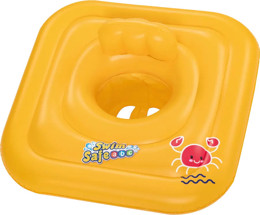 Bestway Baby Inflatable Swim Ring With Seat , Yellow, 32050