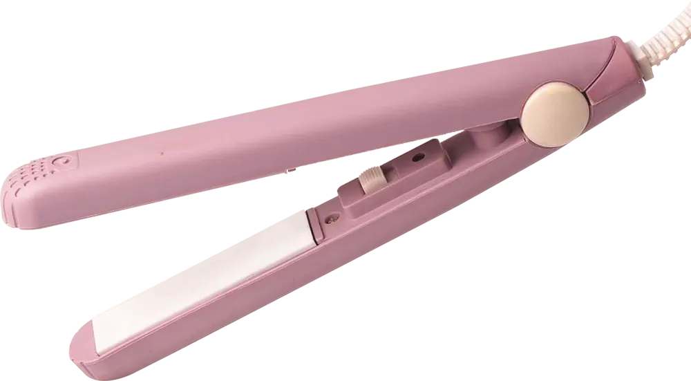 Kemei Children's Ceramic Hair Straightener, Pink, BA-888