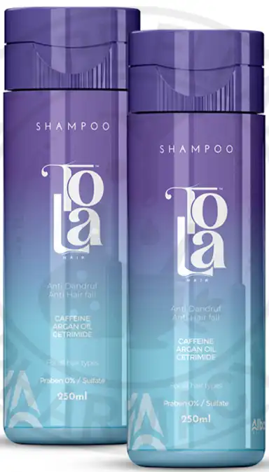 TOLA HAIR Shampoo Anti Dandruff & Anti Fall Hair Shampoo 250 ml (1+1)