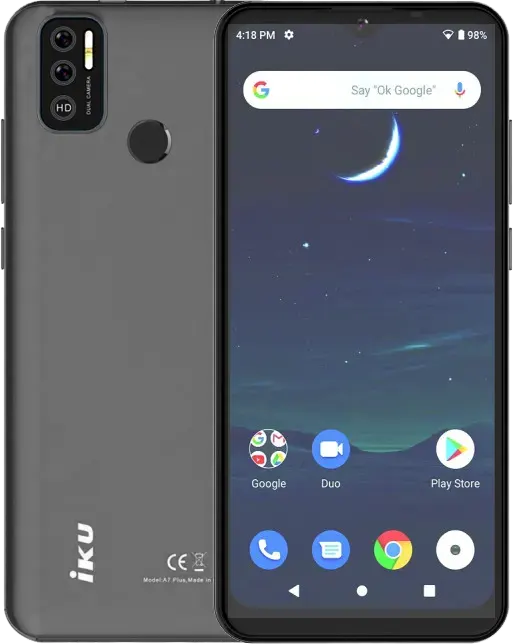 IKU A7 Plus Dual SIM Mobile, 16 GB Internal Memory, 2GB RAM, 3G Network, Iron Gray
