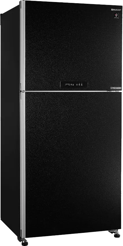 ثلاجة شارب، نوفروست، 538 لتر، انفرتر، 2 باب، ديجيتال، أسود، SJ-PV69G-BK