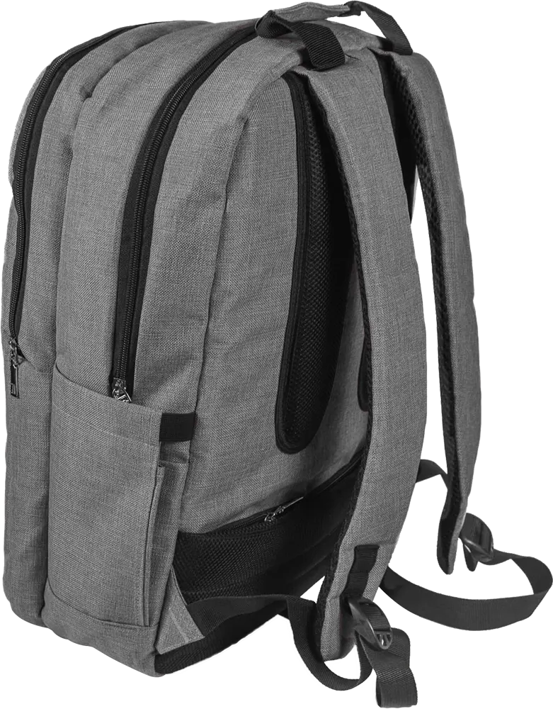 R.C Laptop Backpack, 15.6 Inch, Polyester ,Gray, KB200